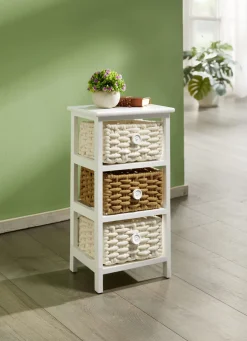 Dekoratives Regal mit Gestell aus Massivholz