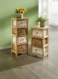 Dekoratives Regal mit Gestell aus Massivholz