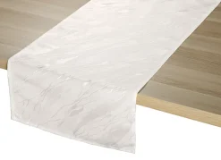 Dezente Tischdecke in Marmor-Optik