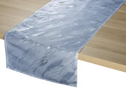 Dezente Tischdecke in Marmor-Optik