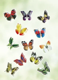 3D-Fenster-Schmetterlinge, 12er-Set