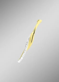 Diamantierte Anstecknadel in Tricolor