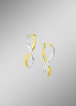 Diamantierte Creolen mit Clipverschluss