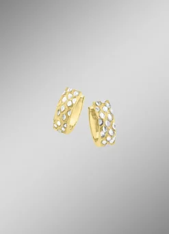 Diamantierte Klappcreolen