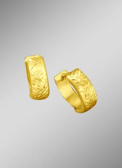 Diamantierte Klappcreolen