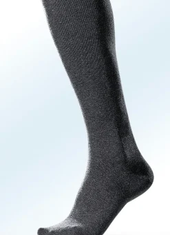 Dreierpack Kniestrümpfe, stützend, uni bunt