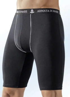 Dreierpack Longpants, uni mit Zierpaspeln