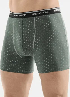 Dreierpack Pants mit Alloverdessin