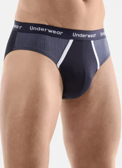 Dreierpack Slips mit bedruckten Einsätzen