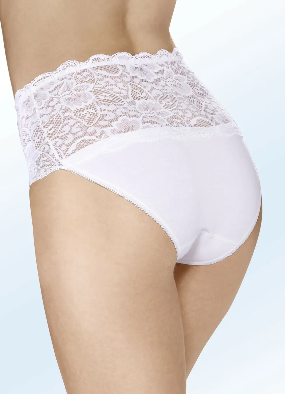 Dreierpack Slips mit Elastikspitze