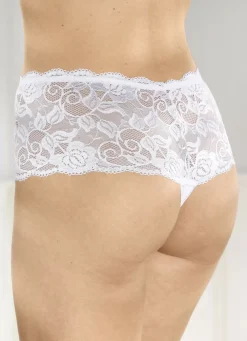 Dreierpack String-Pants aus elastischer Spitze