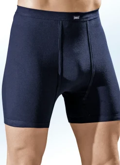 Dreierpack Unterhosen aus Feinripp mit Eingriff, uni bunt