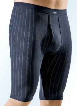 Dreierpack Unterhosen, knielang, aus Feinripp, marine