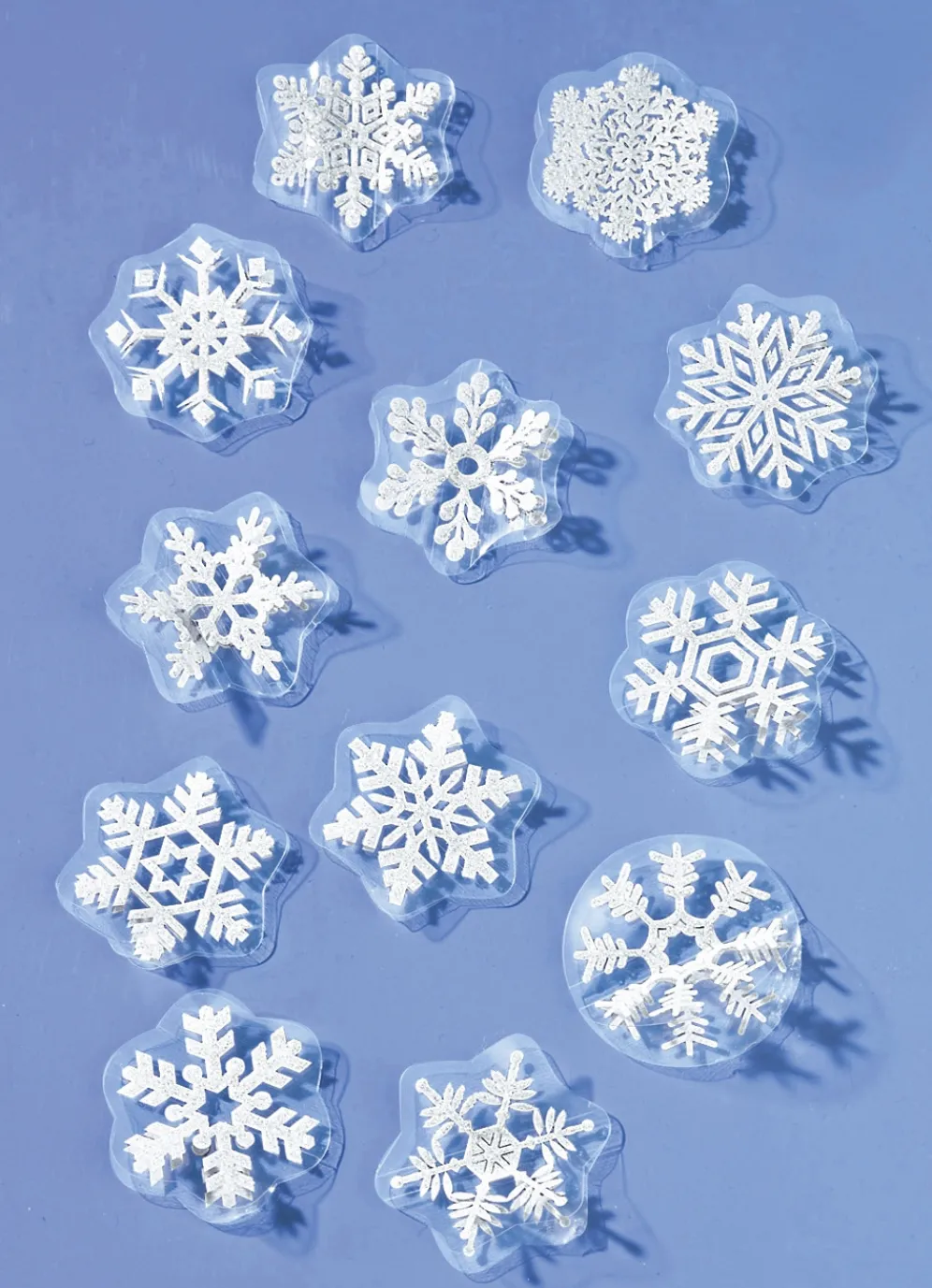 3D-Schneeflocken, 12er-Set