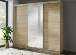 Durchdachter Schwebetürenschrank mit Spiegelfront