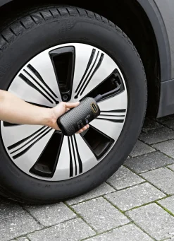 EASYmaxx Akku-Handkompressor mit LED-Beleuchtung