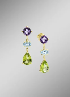 Edle Farbenpracht: Ohrstecker mit echten Edelsteinen
