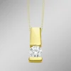 Edler Anhänger in Gelbgold mit Brillant
