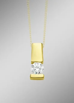 Edler Anhänger in Gelbgold mit Brillant