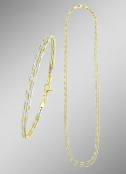 Edles Schmuck-Set in Bicolor, 2-teilig