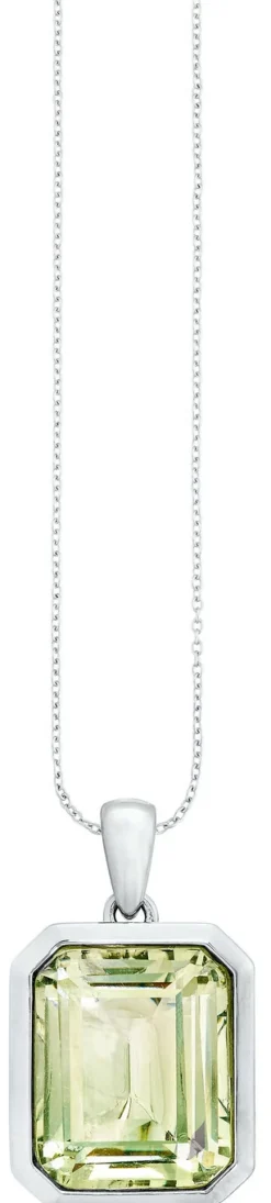 Effektvoller Anhänger mit echt grünem Amethyst