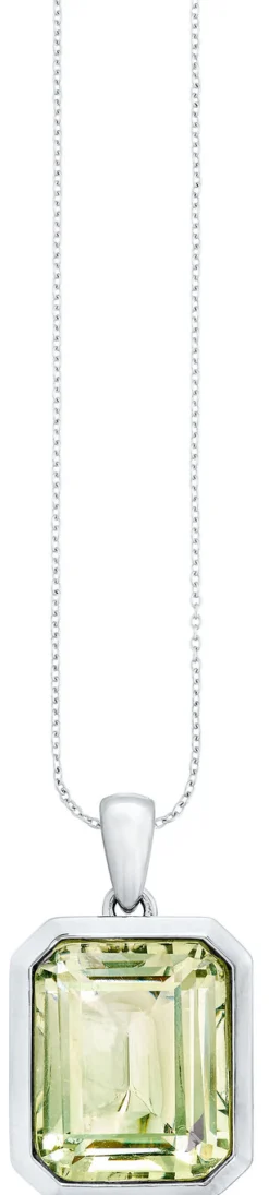 Effektvoller Anhänger mit echt grünem Amethyst