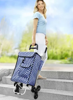 Einkaufsroller mit Regenschirmhalter