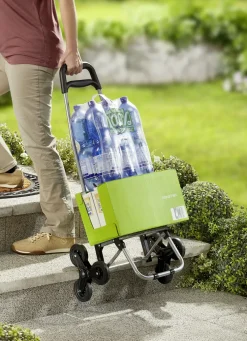 Einkaufsroller mit Regenschirmhalter
