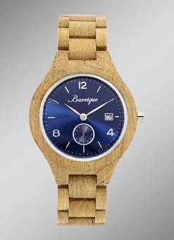 Einzigartige Herrenuhr aus Eichenholz