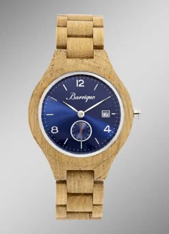 Einzigartige Herrenuhr aus Eichenholz