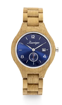 Einzigartige Herrenuhr aus Eichenholz