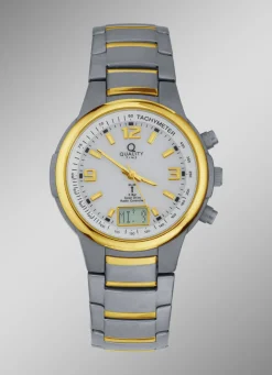 Elegante Funk-Solar-Herrenuhr der Marke Quality Time