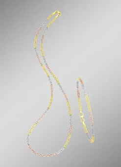 Elegante Garnitur in Tricolor, mit Karabiner