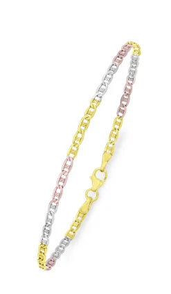 Elegante Garnitur in Tricolor, mit Karabiner