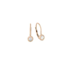 Elegante Ohrringe in Roségold mit Brillant