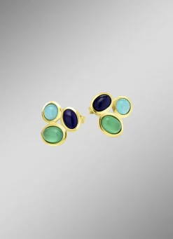 Elegante Ohrstecker mit Edelsteinen