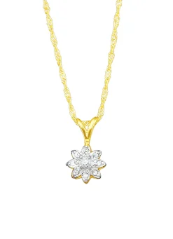 Eleganter Anhänger mit Singapurkette