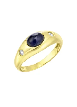 Eleganter Damenring mit Safir