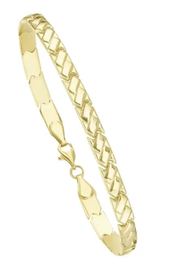 Elegantes, glänzendes Armband mit Karabiner