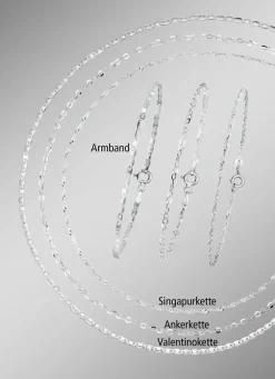 Elegantes 6-teiliges Schmuck-Set aus Silber