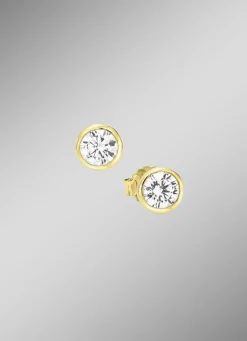 Eleganz im Kleinen: Ohrstecker mit synth. Zirkonia