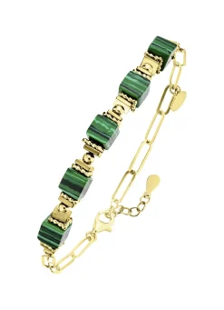 Eleganz trifft auf Moderne – Garnitur mit synth. Malachit