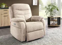 Elektrisch verstellbarer TV-Sessel mit Motor und Aufstehhilfe