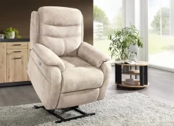 Elektrisch verstellbarer TV-Sessel mit Motor und Aufstehhilfe