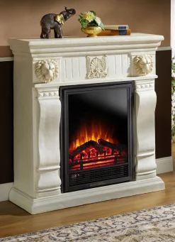 Elektrischer Kamin aus Kunststein