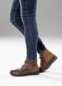 ELENA EDEN, atmungsaktive Damen-Boots, Weite H, mit herausnehmbarem Fußbett