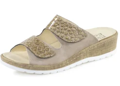 ELENA EDEN, bequeme Damen-Pantoletten, Weite H, mit herausnehmbarem Fußbett