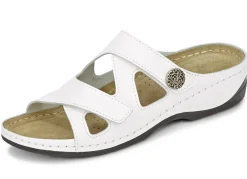 ELENA EDEN, bequeme Damen-Pantoletten, Weite G, mit Klettverschluss