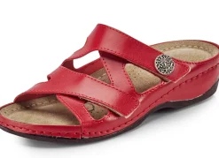 ELENA EDEN, bequeme Damen-Pantoletten, Weite G, mit Klettverschluss