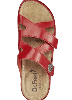 ELENA EDEN, bequeme Damen-Pantoletten, Weite G, mit Klettverschluss